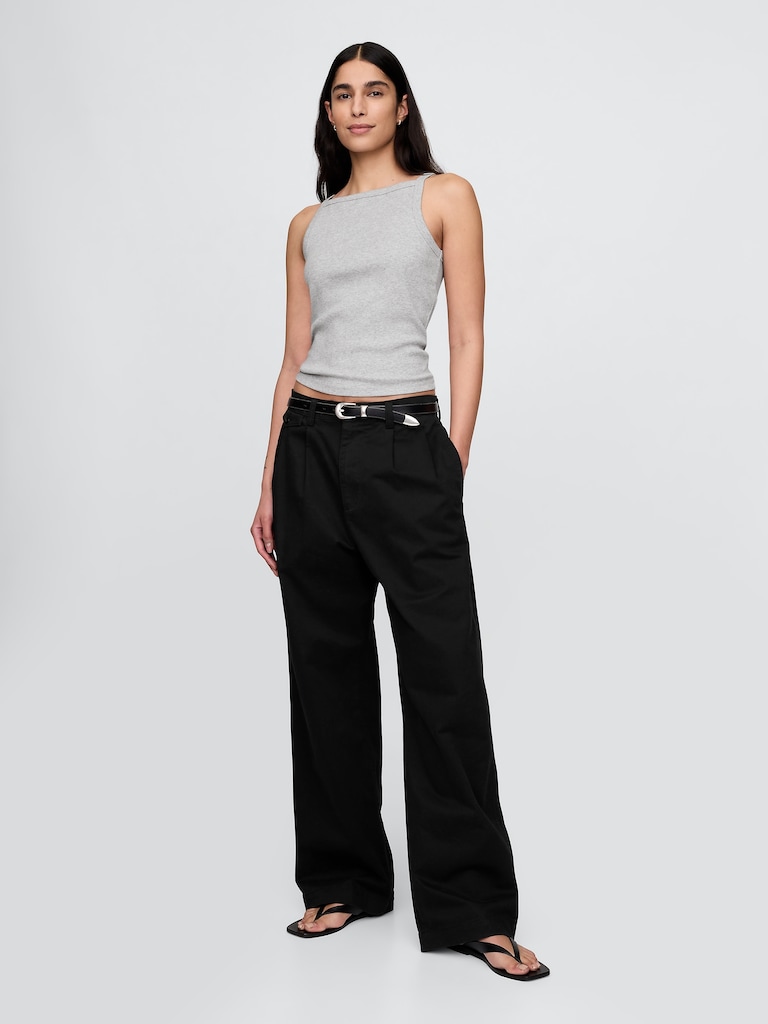 Modern Apron-Neck Tank Top