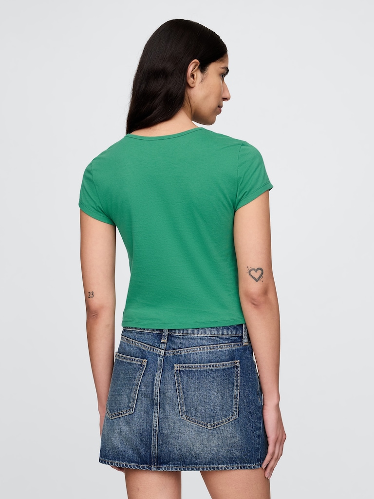 Crop Graphic T-Shirt