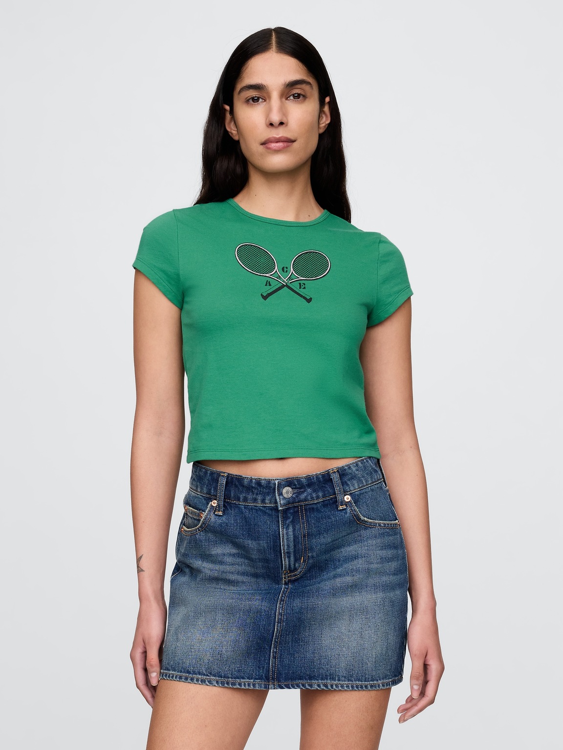 Crop Graphic T-Shirt