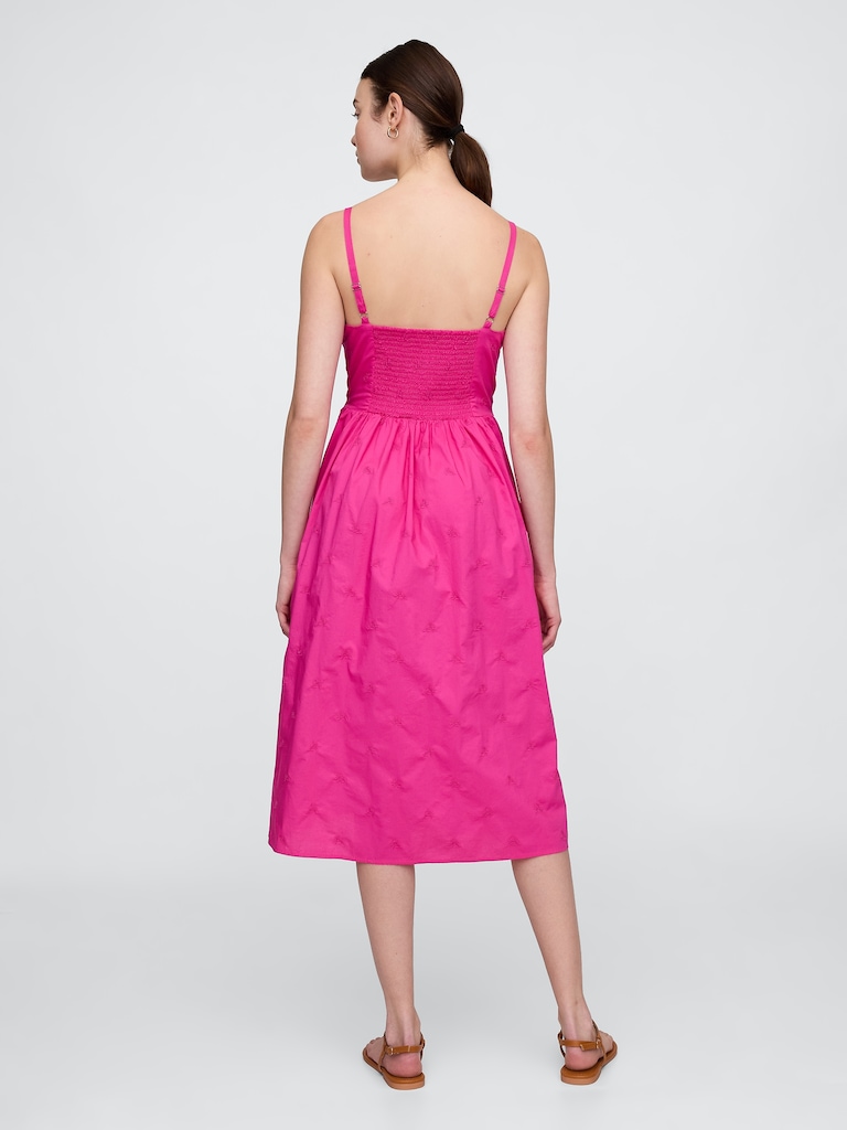 Eyelet Midi Dress