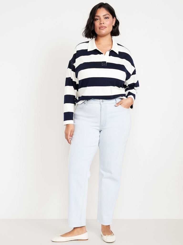 High-Waisted OG Straight Ankle Jeans