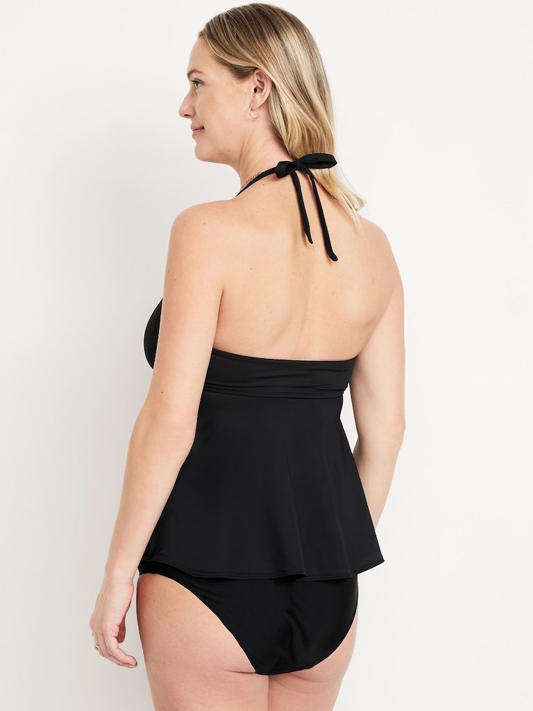 Maternity Halter Tankini Swim Top
