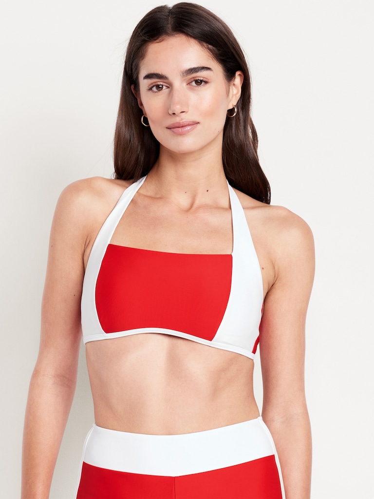 Matte Halter Swim Top