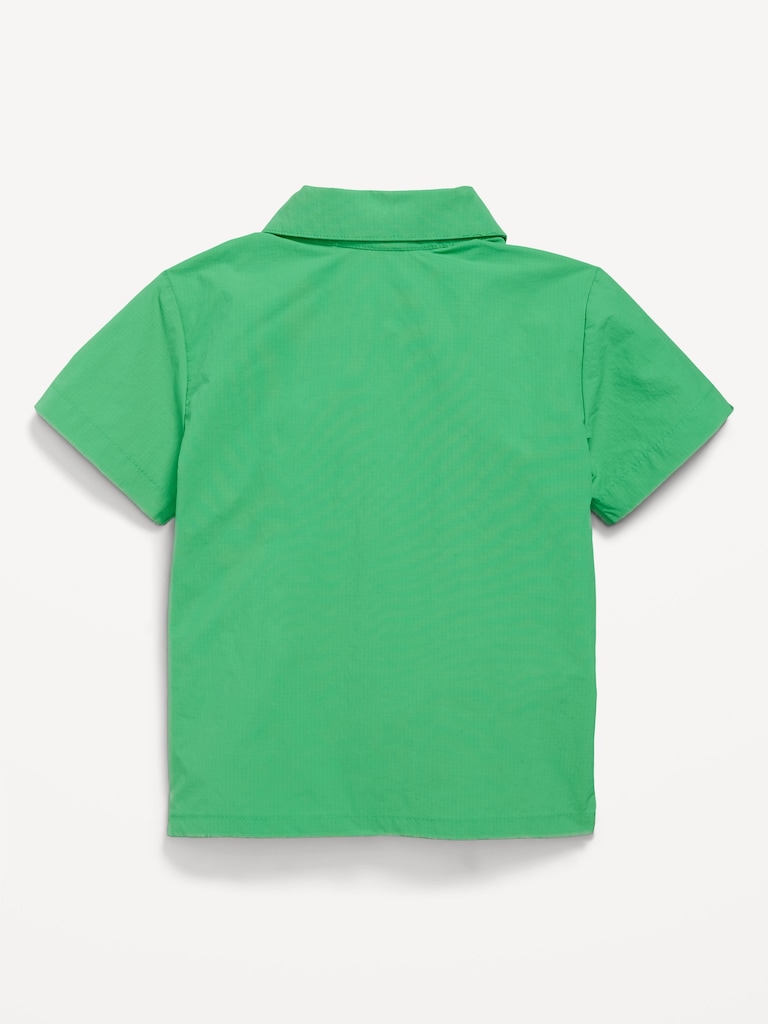 Short-Sleeve Ripstop Pocket Shirt for Toddler Boys