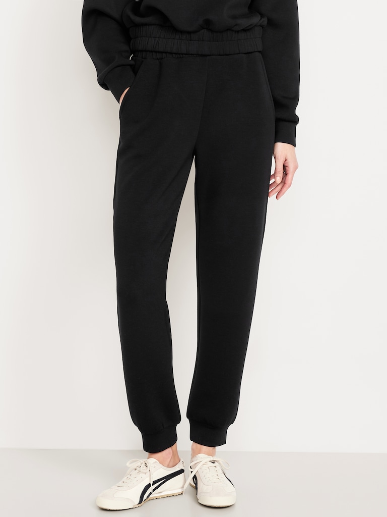 High-Waisted Bounce Fleece Jogger Sweatpants