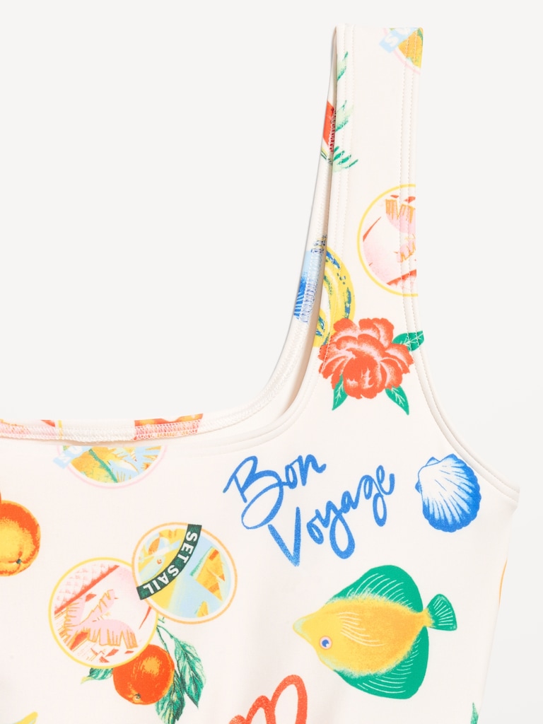 Matte Side-Tie Swim Dress