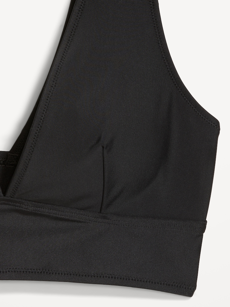 Matte Longline Bikini Swim Top