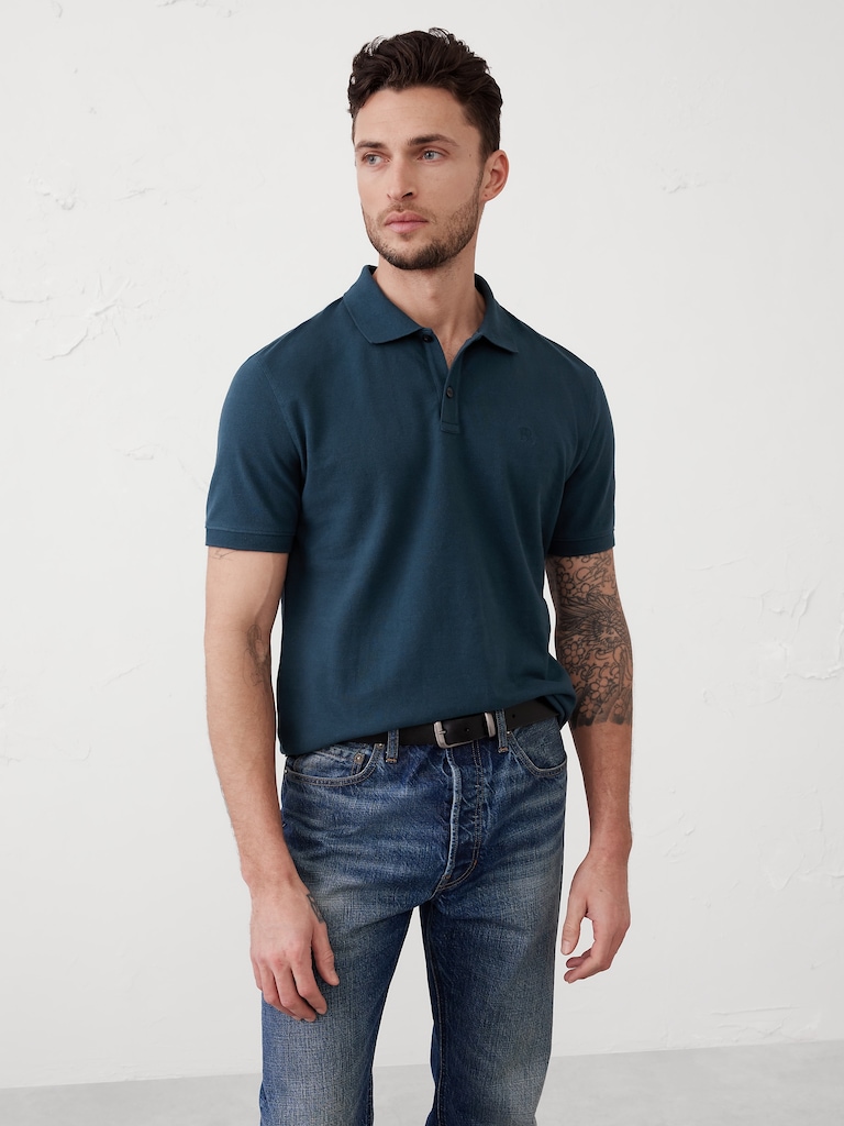 Slim-Fit Pique Polo