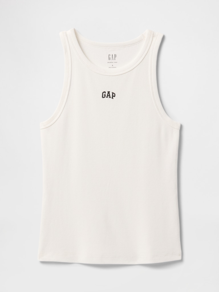 Modern Rib Logo Halter Top