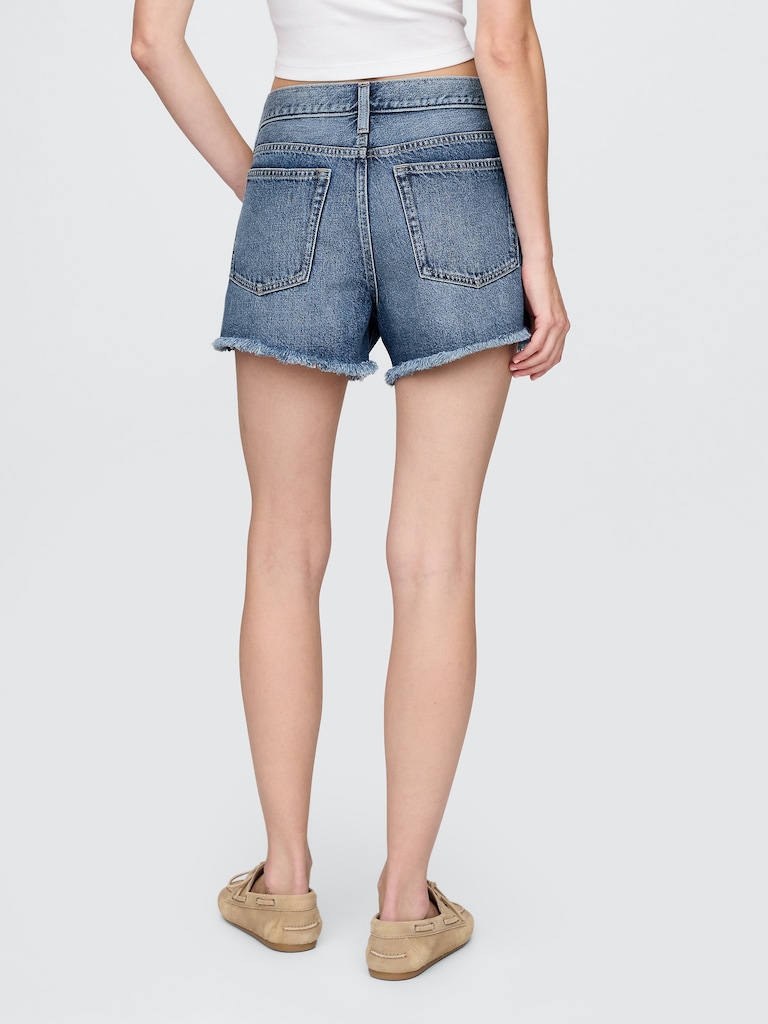4" Mid Rise UltraSoft Relaxed Cutoff Shorts