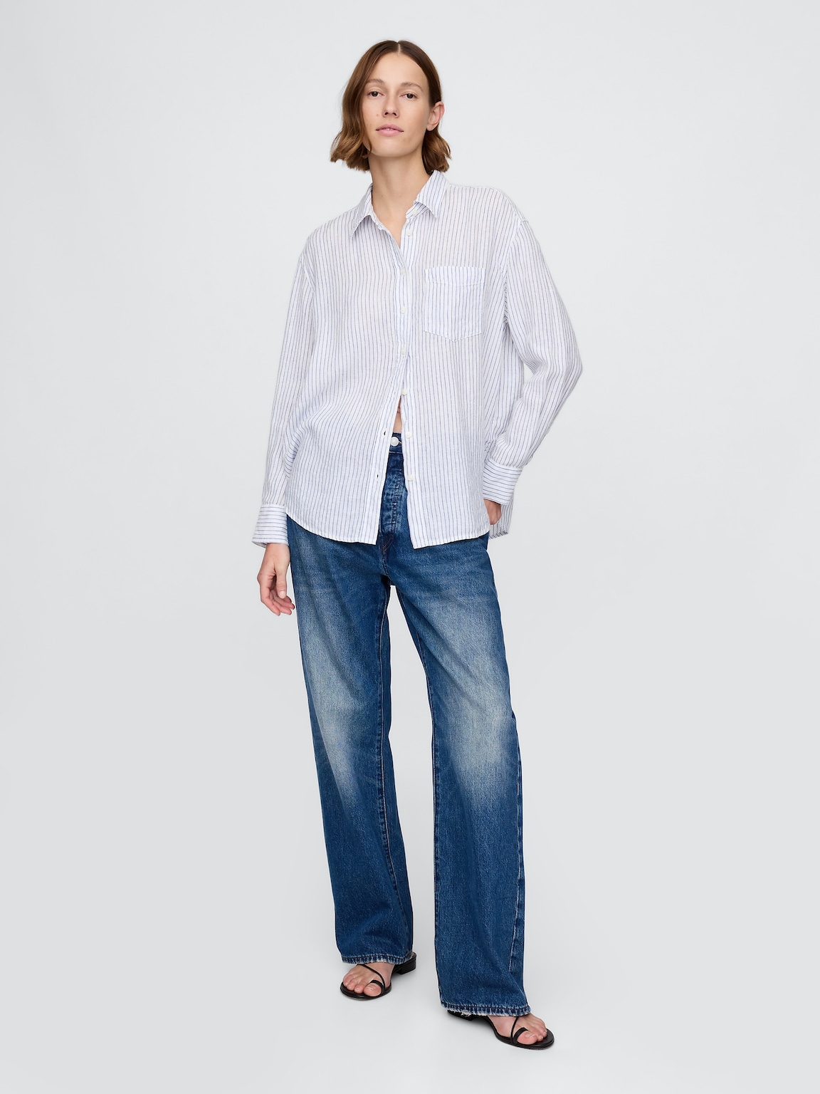 100% Linen Oversized Shirt