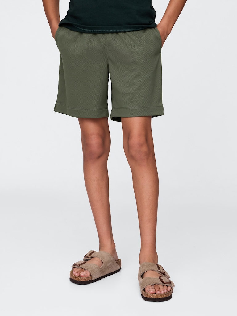 Kids GapFit 6" Recycled Mesh Easy Shorts