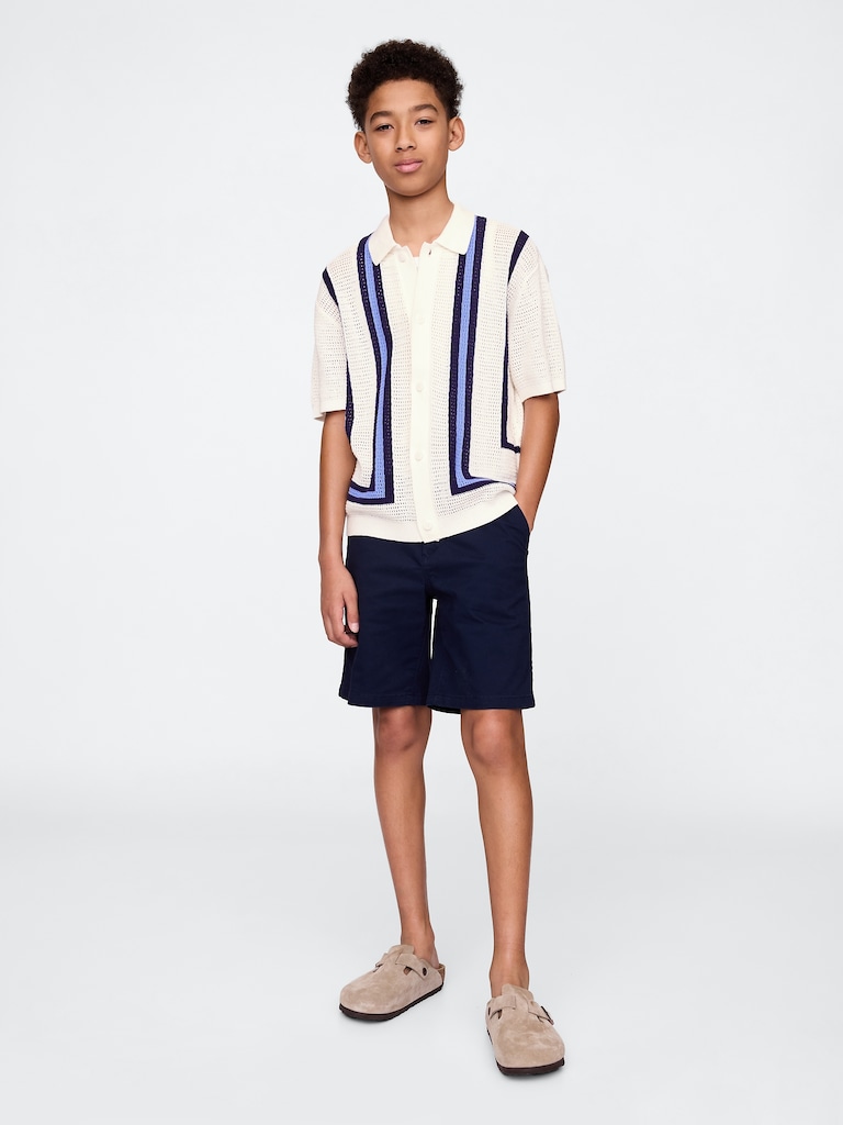 Kids Relaxed Crochet Shirt