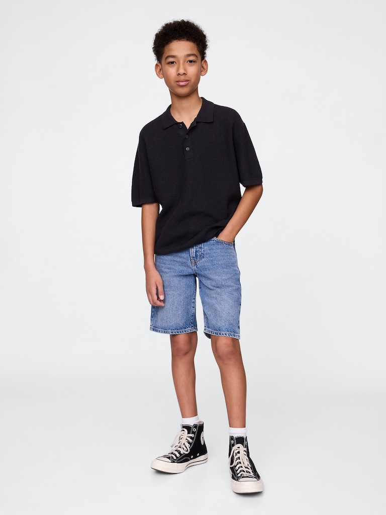 Kids Relaxed Polo Sweater Shirt