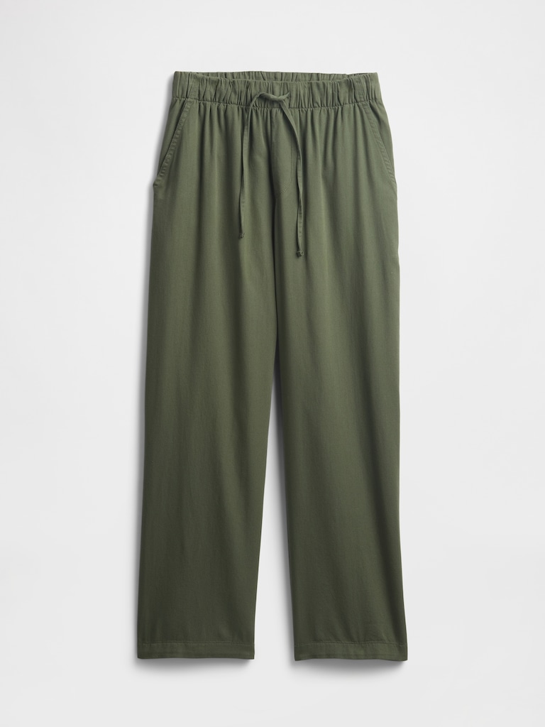 Mid Rise Easy Twill Pants