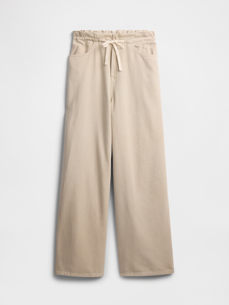 High Rise SuperLight Pull-On Baggy Jeans