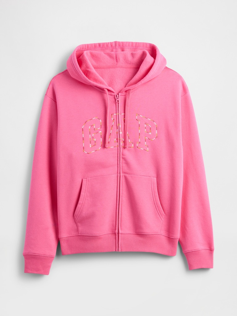 Relaxed Gap Logo Zip Hoodie