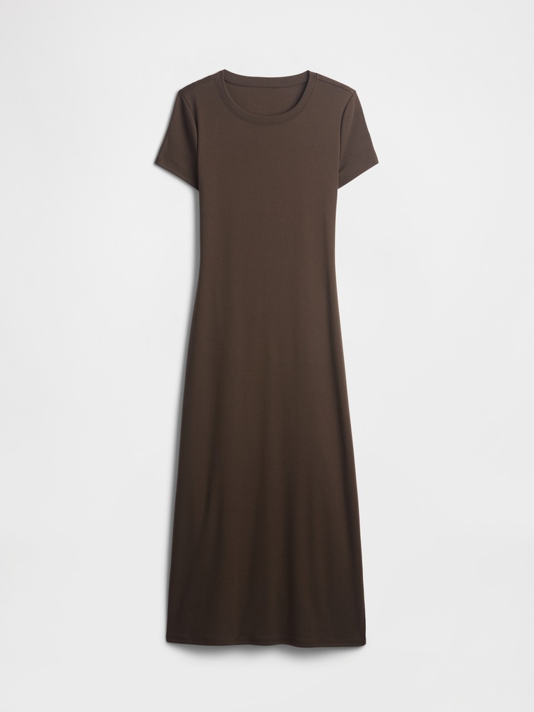 Cutout Midi T-Shirt Dress