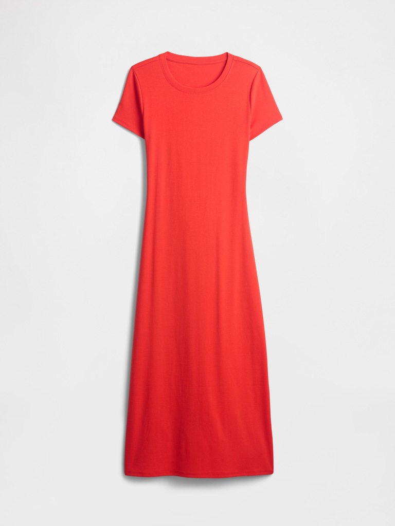 Cutout Midi T-Shirt Dress