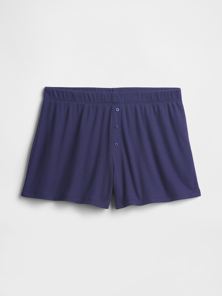 TENCEL Ribbed PJ Shorts