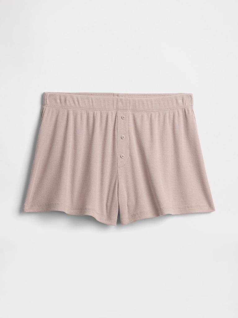 TENCEL Ribbed PJ Shorts