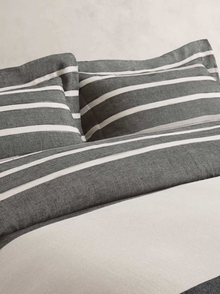 Bold Stripe Linen Duvet