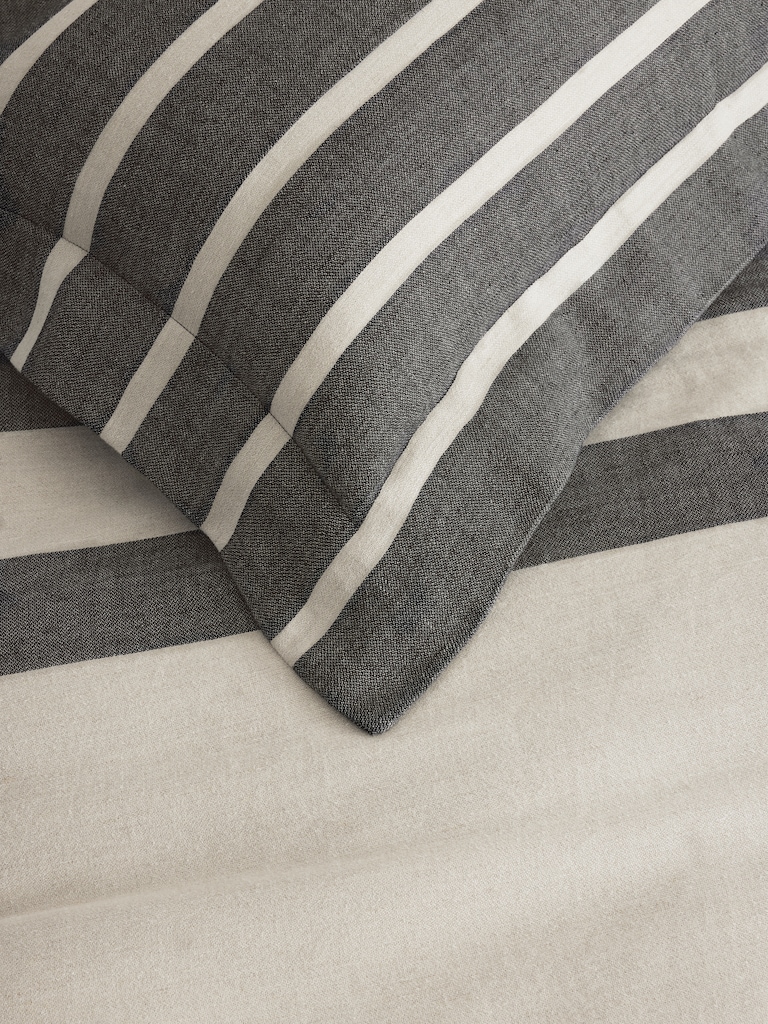 Bold Stripe Linen Duvet