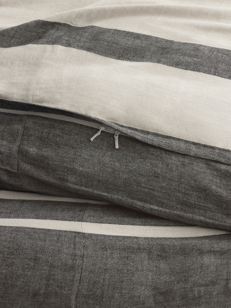 Bold Stripe Linen Duvet
