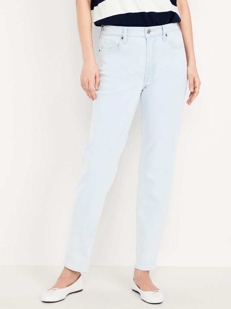 High-Waisted OG Straight Ankle Jeans