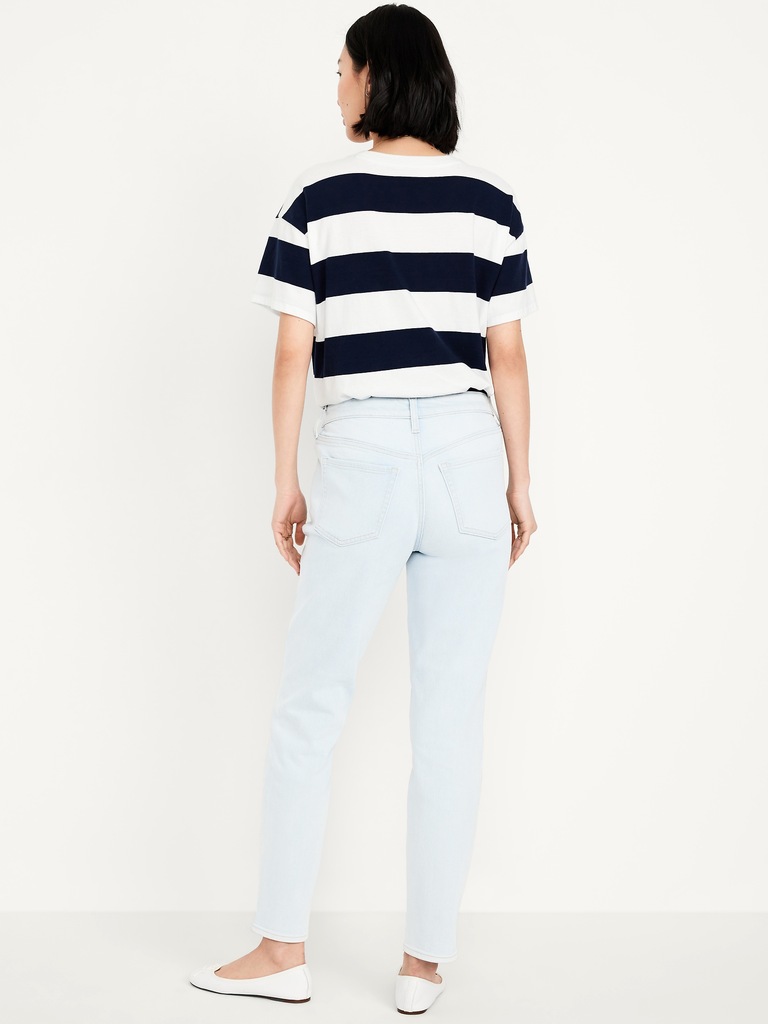 High-Waisted OG Straight Ankle Jeans