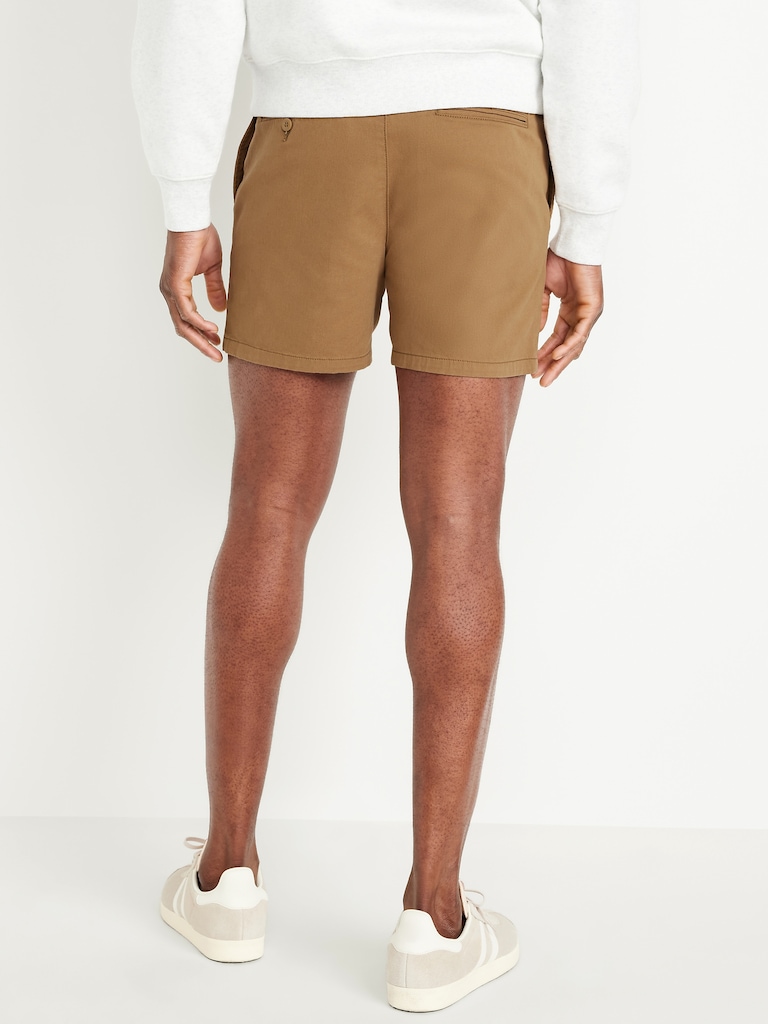 Slim Built-In Flex Rotation Chino Shorts -- 5-inch inseam