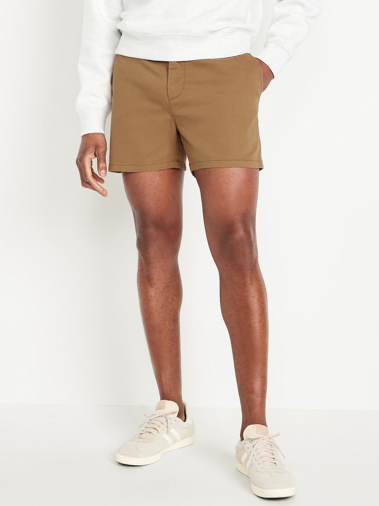 Slim Built-In Flex Rotation Chino Shorts -- 5-inch inseam
