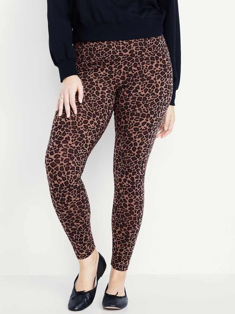 High-Waisted Jersey Fashion Layering Leggings