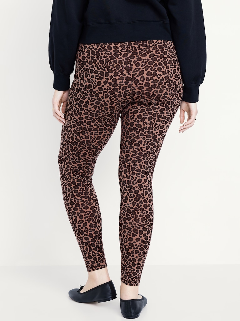 High-Waisted Jersey Fashion Layering Leggings