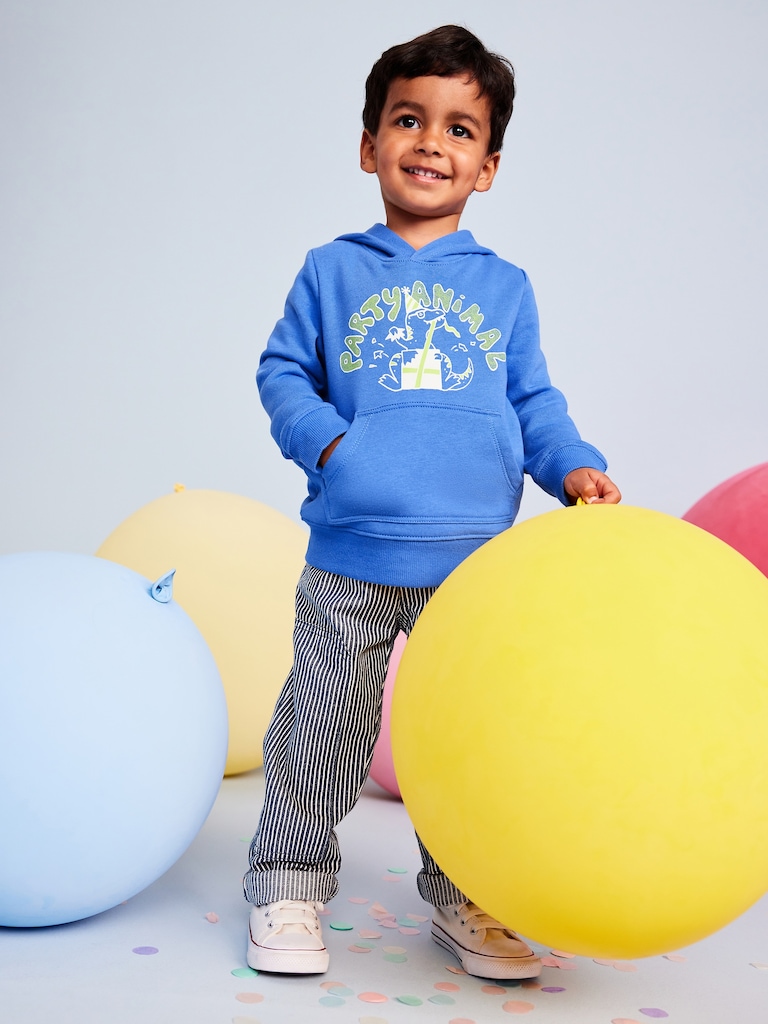 Birthday Graphic Pullover Hoodie for Toddler Boys