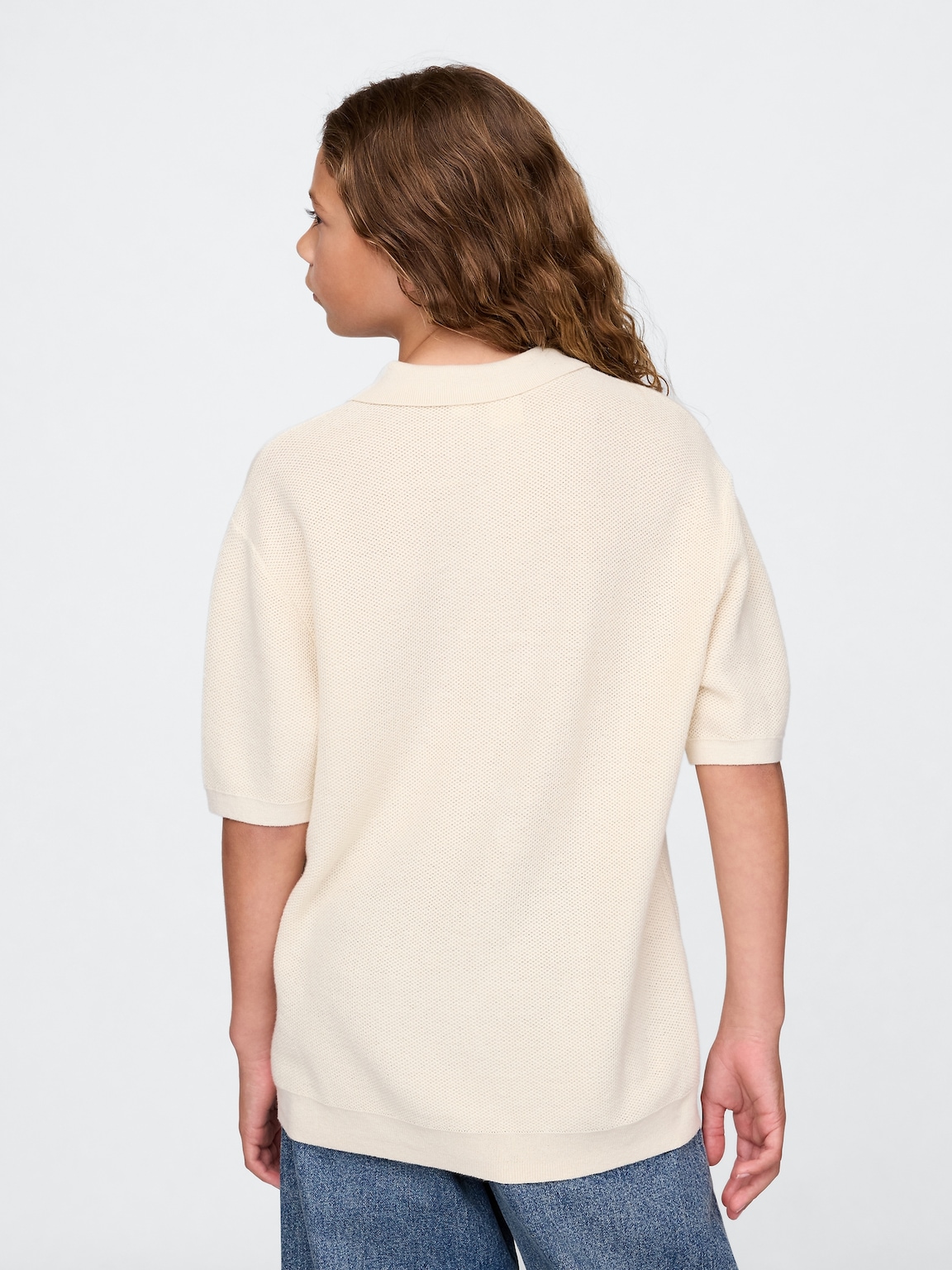 Kids Relaxed Polo Sweater Shirt