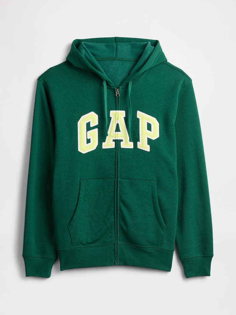 Adult Relaxed Gap Logo Zip Hoodie