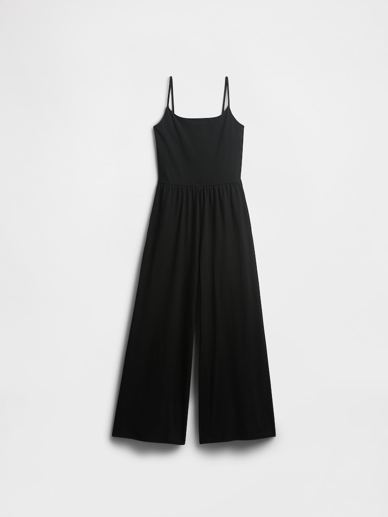 Stretch Jersey Wide-Leg Jumpsuit