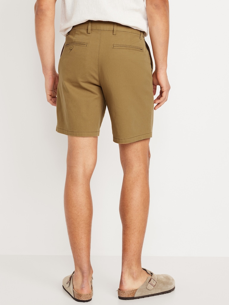 Slim Built-In Flex Rotation Chino Shorts -- 8-inch inseam