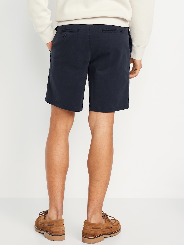 Slim Built-In Flex Rotation Chino Shorts -- 8-inch inseam