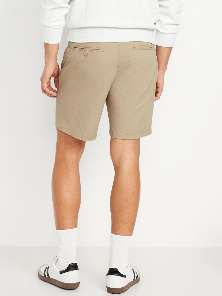 Slim Built-In Flex Rotation Chino Shorts -- 8-inch inseam