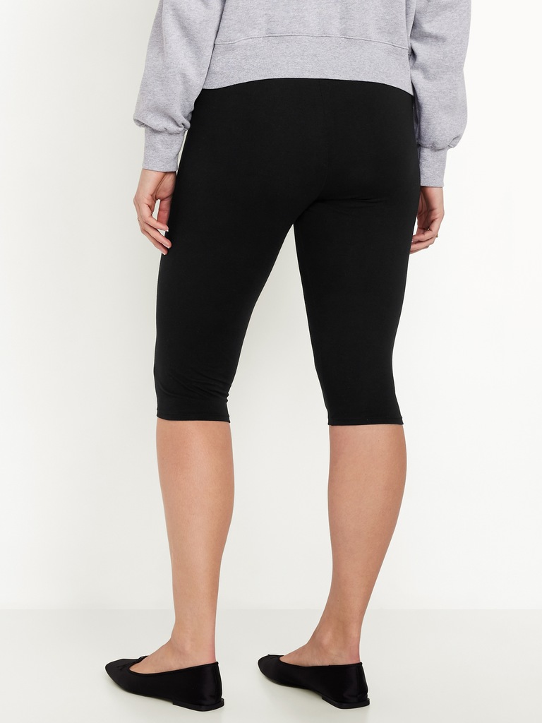 High-Waisted Fashion Layering Capri Legging
