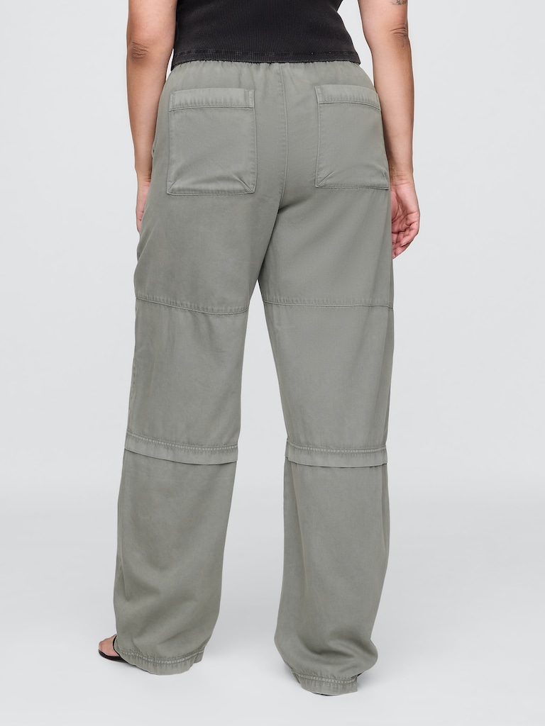 Mid Rise Easy Utility Barrel Pants