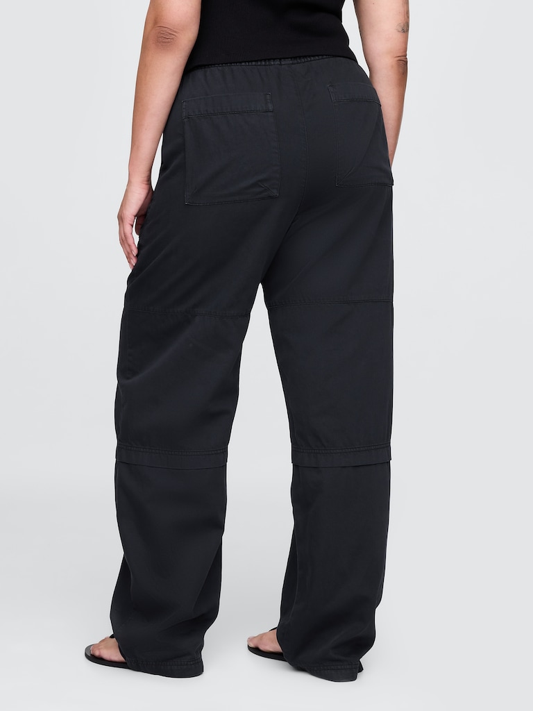 Mid Rise Easy Utility Barrel Pants