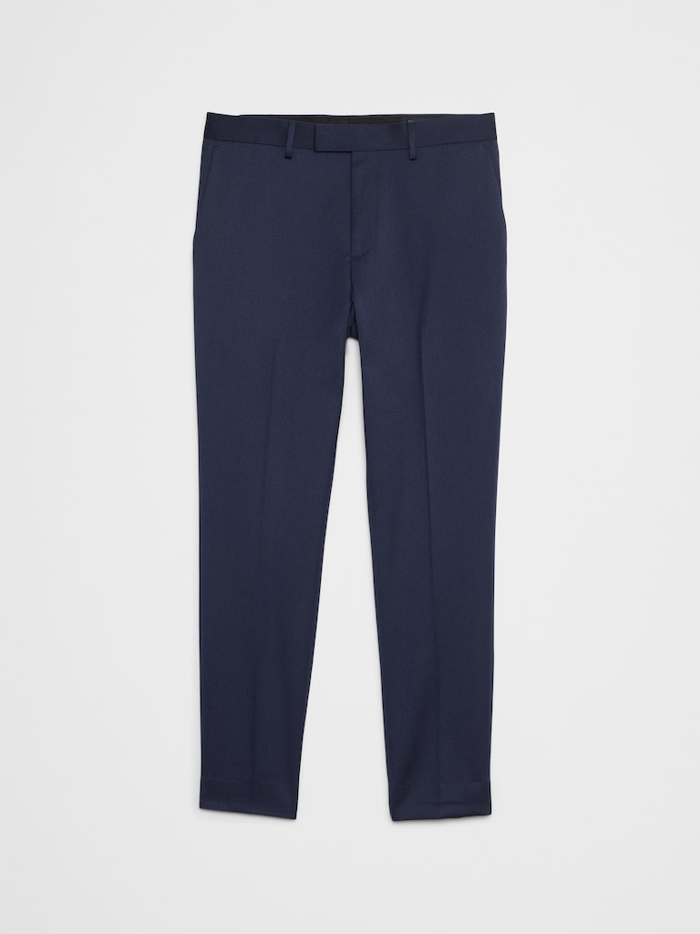 Tailored-Fit Satin Suit Trouser