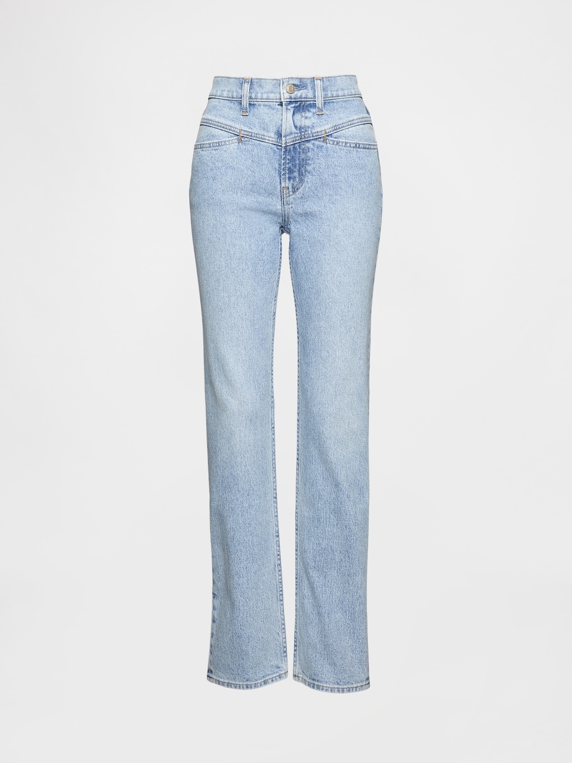 High Rise Western '90s Slim Straight Jeans