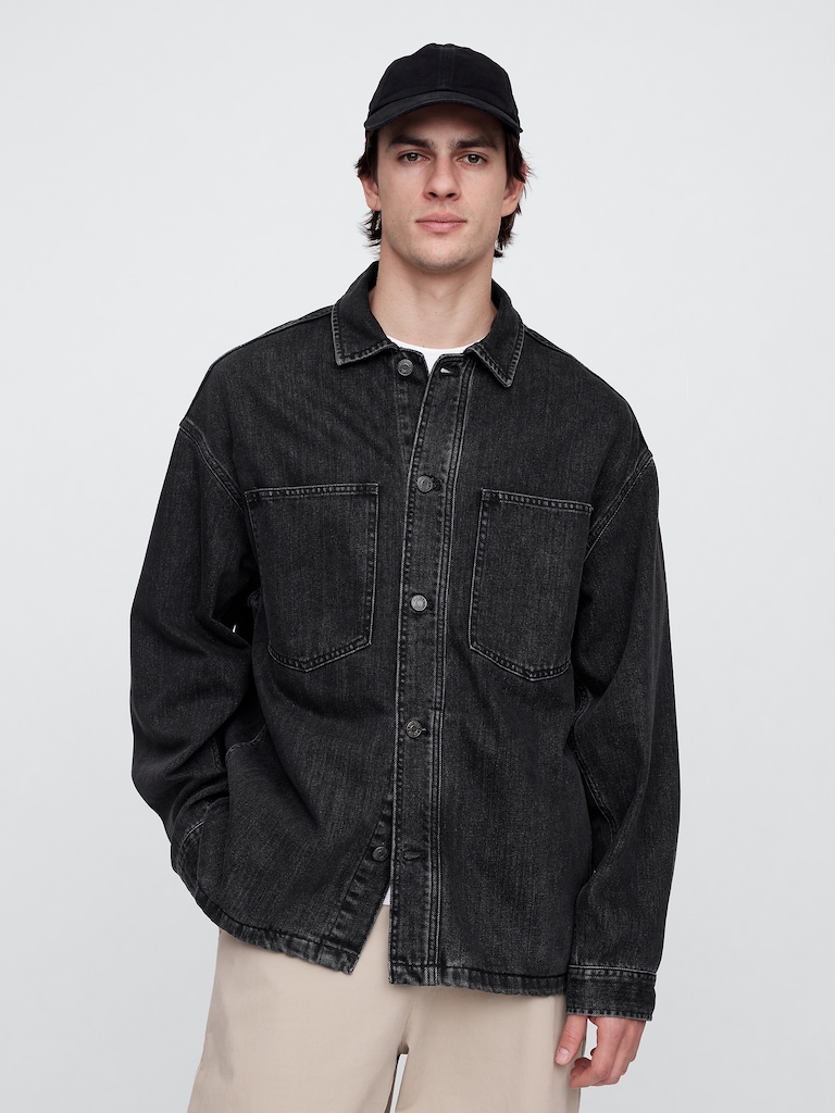 Oversized SuperSoft Utility Shirt Jacket
