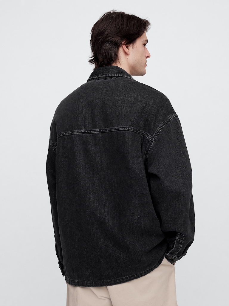 Oversized SuperSoft Utility Shirt Jacket
