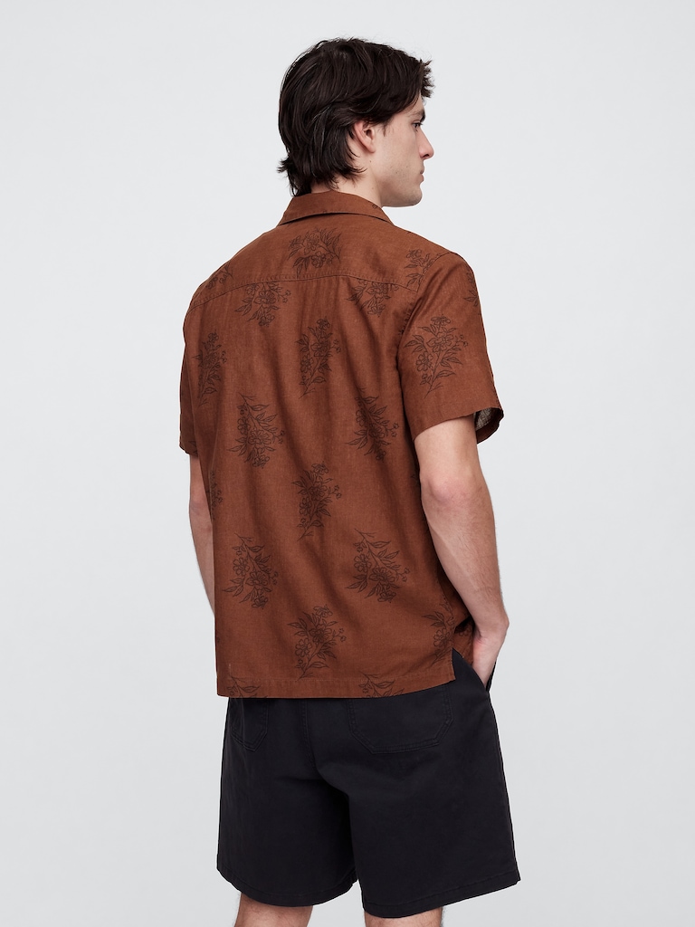 Linen-Blend Vacay Shirt in Standard Fit