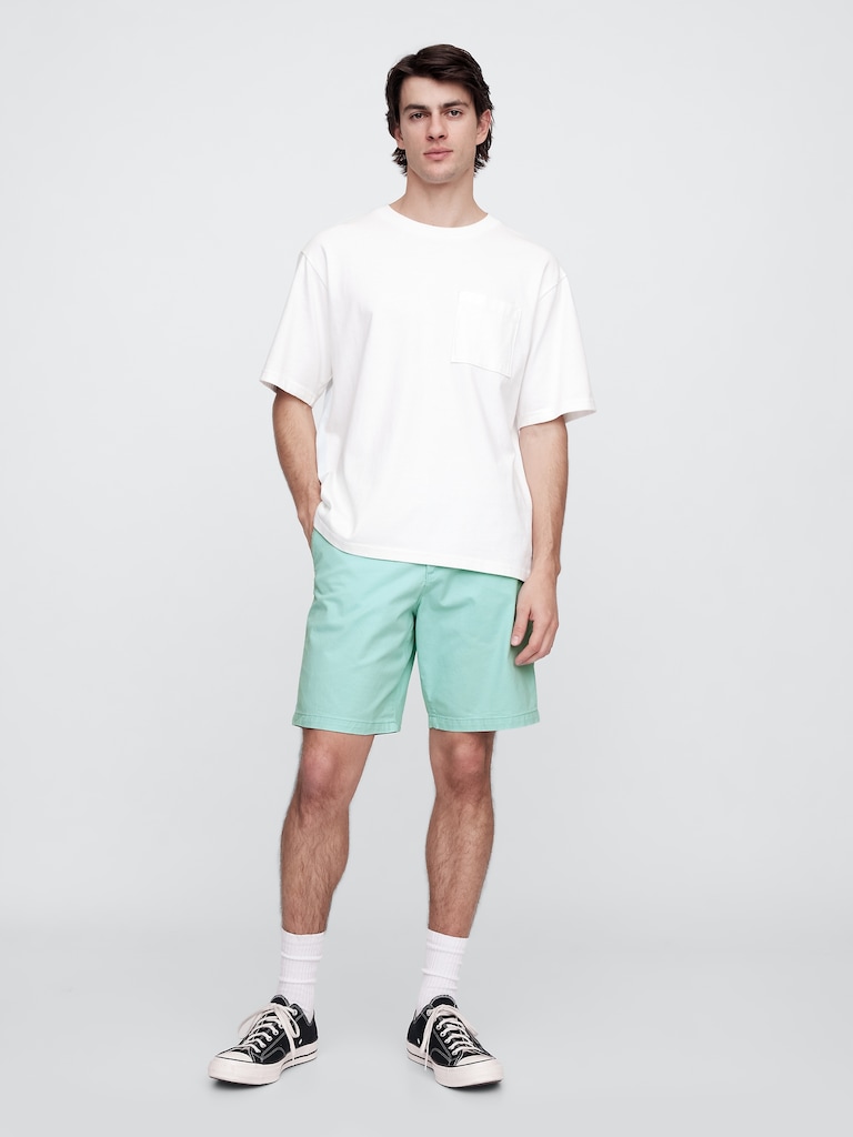 9" Essential Khaki Shorts